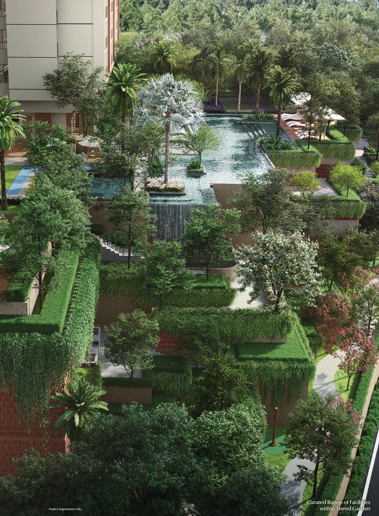 Tiered Garden at The Fount, artist's impression